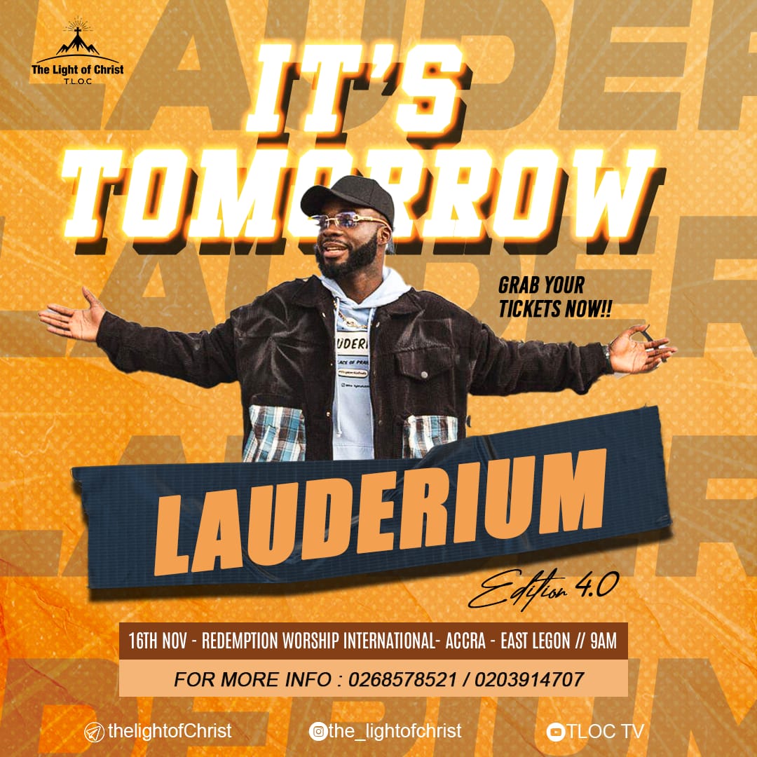 lightof_Christ's tweet photo. Big Day Tomorrow🥳🥳🥳🥳🥳❤️

Accra, let's praise Tomorrow at Redemption Worship International. 

#lauderium2024 #lauderium https://t.co/1hUcDLlRhZ