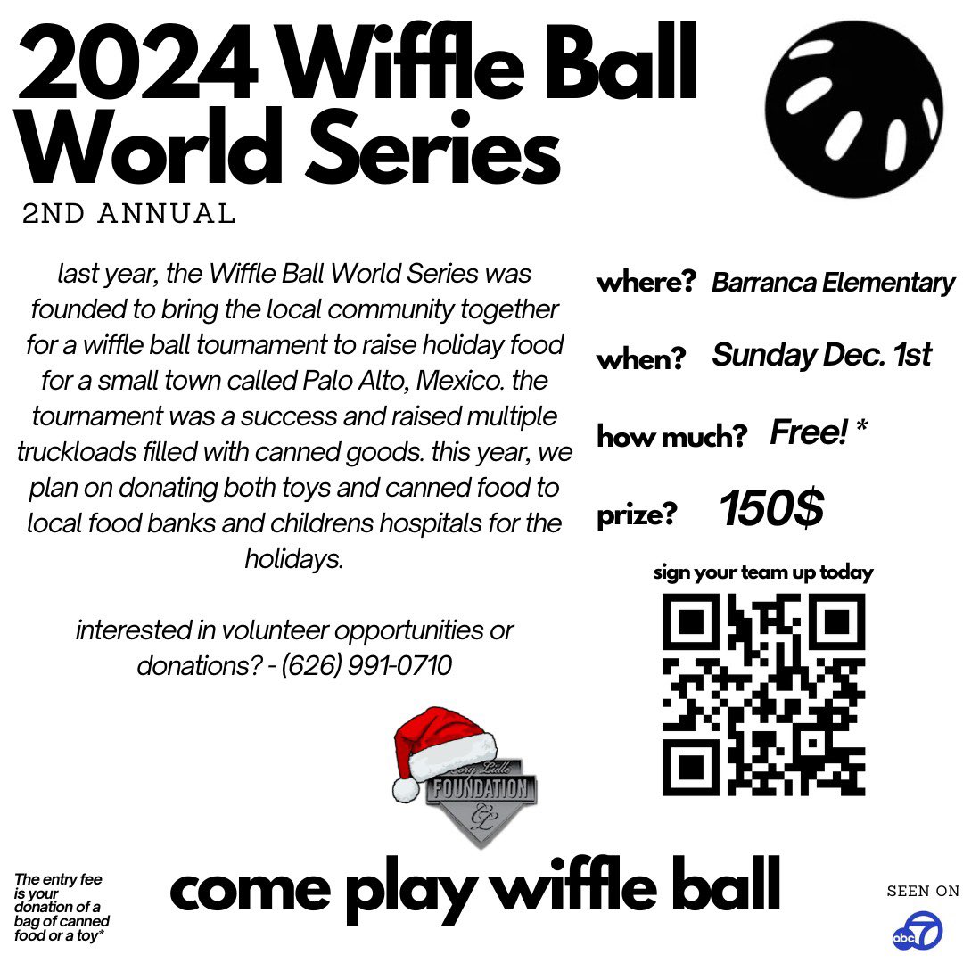 Hello Families and Friends, 
Last year a senior baseball player, <a href="/tytancredi3/">Tyler Tancredi</a> put on this wonderful event to help those in need. He is continuing this tradition and we would love to have as much love and support as possible at this event. We are so proud of Ty for all of his work