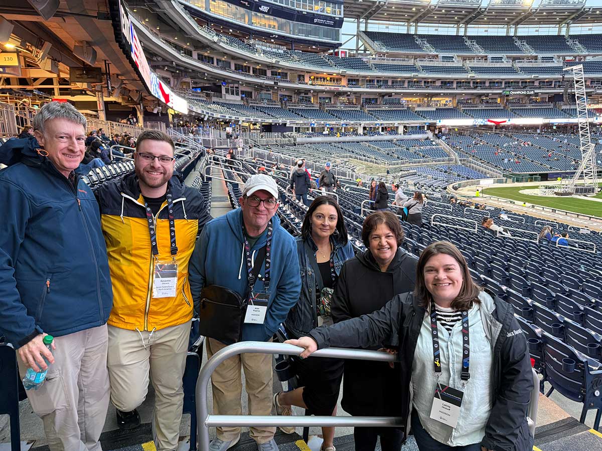JewishMadison's tweet photo. Jewish Federation of Madison staff, lay leaders &amp; board members joined thousands of other Jewish communal professionals in Washington, D.C., earlier this week for @jfederations  2024 #GeneralAssembly &amp; the Stand Together: Unity, Strength &amp; Resilience event &amp; returned inspired! https://t.co/oYlrv26SvT