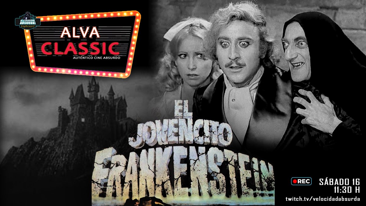 Absurders! Por fin, gracias a nuestro último invitado, Will Etxebarria, repasamos una de las grandes comedias de la historia, 'EL JOVENCITO FRANKENSTEIN' de nuestro adorado Mel Brooks. 🙌

🔴 Grabación en directo, MAÑANA SÁBADO, A PARTIR DE LAS 11:30 h en twitch.tv/velocidadabsur…
