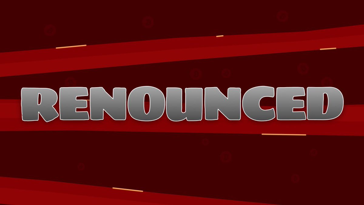 ❤️‍🔥 Contract ownership renounced successfully