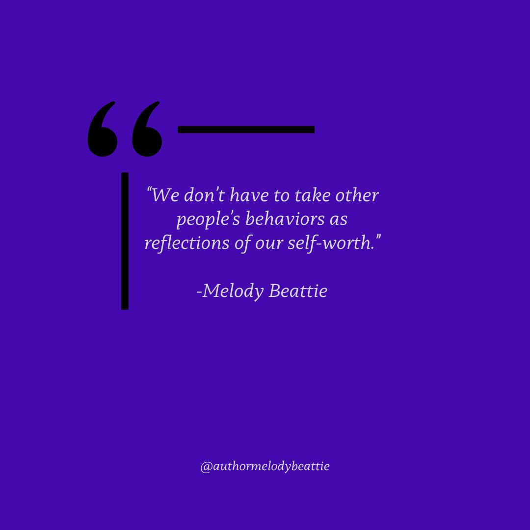 MelodyBeattie's tweet image. Here’s the revised caption under 200 characters:

“We don’t have to take other people&apos;s behaviors as reflections of our self-worth.” Does this resonate with you? Share your favorite quote from the reading in the comments! 💬👇

#MBBookClub #CodependentNoMore #ReadingTogether
