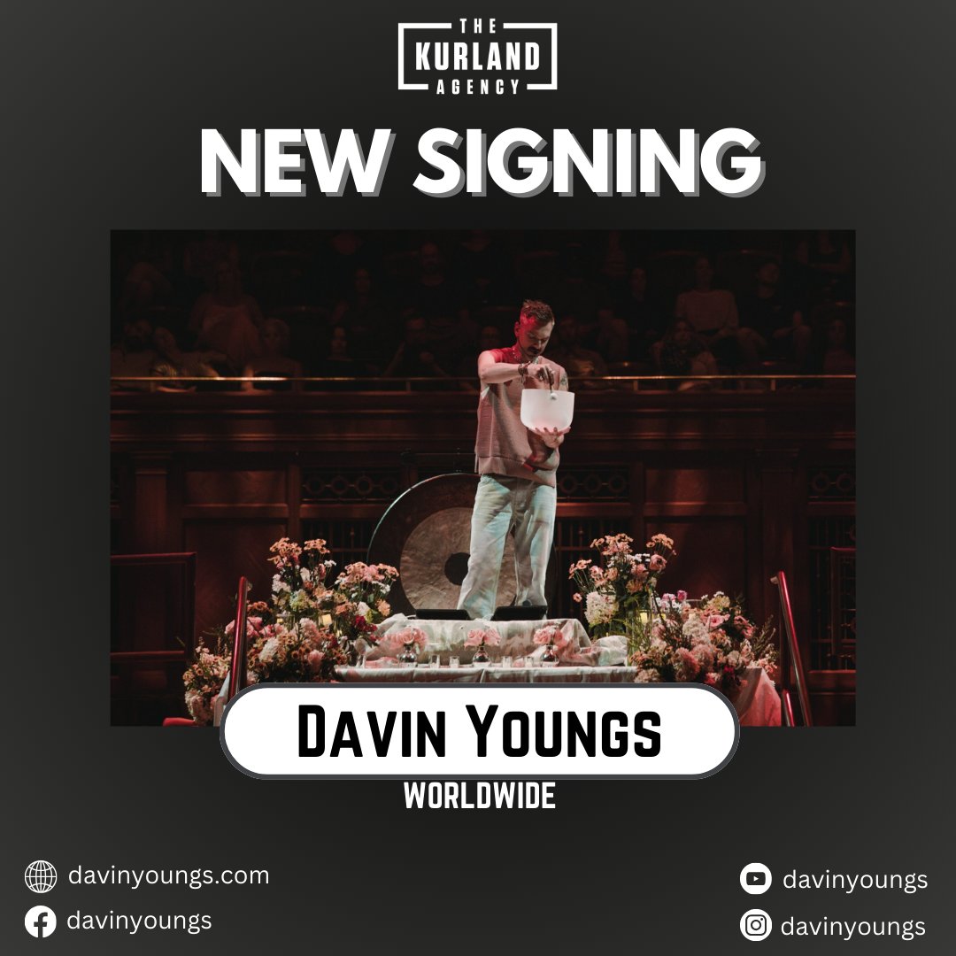 📣 TKA Welcomes Davin Youngs!
He is the creator of The RESET, an immersive sound healing experience. 
New York Times bestselling author of Eat Pray Love, Elizabeth Gilbert, describes DAVIN YOUNGS as a “beautiful magician of the soul.”