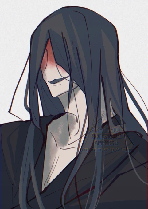 赤い傘の男と這いばい男、大変好みでした…#文字化化_art 