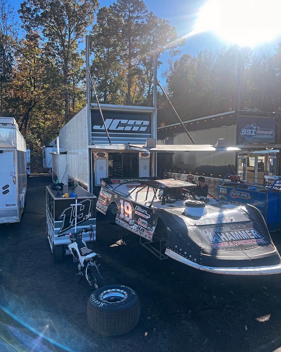 It’s RACEDAY for <a href="/spencer_hughes1/">Spencer Hughes</a> and the JCM Motorsports Crew at <a href="/SenoiaRaceway/">Red Clay Racing at WGS</a>  for tonight’s $20,000 to win #peachbowl! 

Hot laps start at 5:30, stream with FloRacing!

The JCM Motorsports Merchandise trailer is open, directly inside the grandstand entrance!