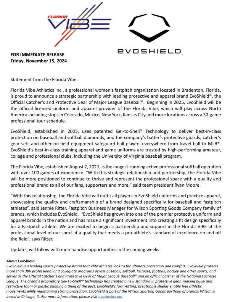 floridavibesb's tweet photo. #feelthevibe✌️
WELCOME TO THE FLORIDA VIBE
@EvoShield‼️‼️
#americasteam #fastpitchunited #profastpitch
@MLB @PlayBall @wilsonballglove @JennieRitter https://t.co/7p6J4ivglP
