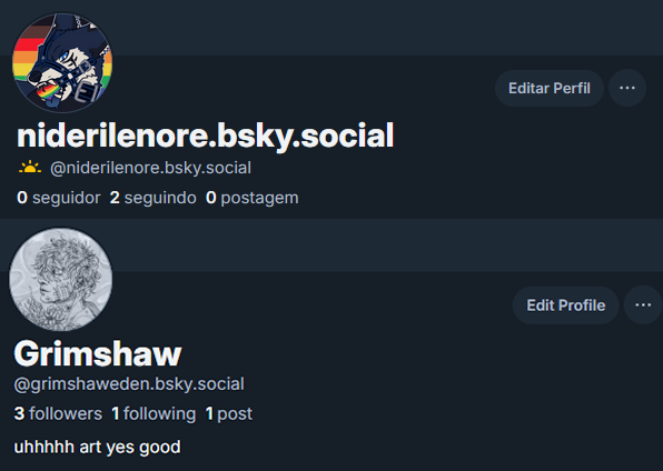 With X's new TOS I have decided to stop posting here and purged everthing. I'll still browse and reply to messages but you'll see no activity or tweets whatsoever otherwise.
Linktree: linktr.ee/GrimshawArts
Commissions: drive.google.com/file/d/1-X9pN5…
Bluesky usernames below