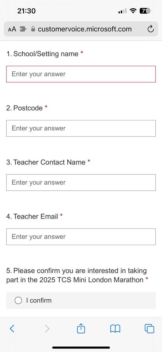 Kidnere's tweet photo. @MPS_PE I’ve registered interest but it didn’t give me the opportunity to put Dylan’s name down. Only one place for the school. https://t.co/UKSd2zGwB9