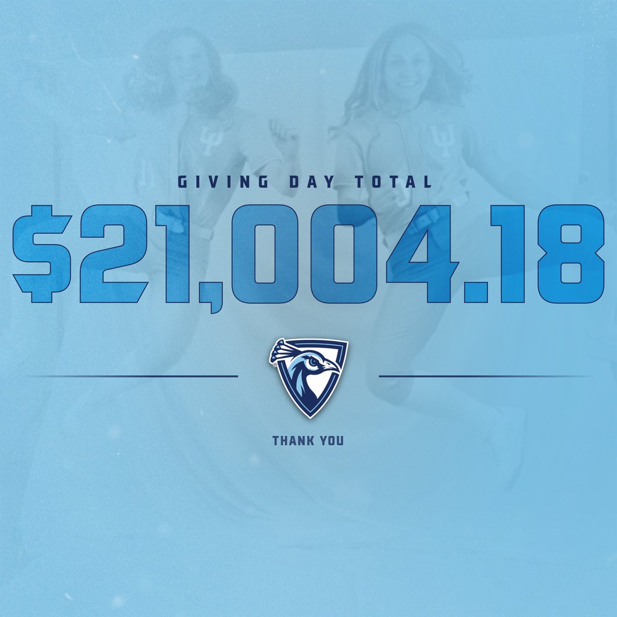 💲2⃣1⃣,0⃣0⃣4⃣.1⃣8⃣

Consider the goal, crushed. We are nothing without the support of our community, alumni, friends, &amp; families. This number was achieved because of YOU❕

𝐓𝐡𝐚𝐧𝐤𝐟𝐮𝐥 𝐢𝐬 𝐚𝐧 𝐮𝐧𝐝𝐞𝐫𝐬𝐭𝐚𝐭𝐞𝐦𝐞𝐧𝐭.

#PeacockFamily   |  #FeathersUp🦚
