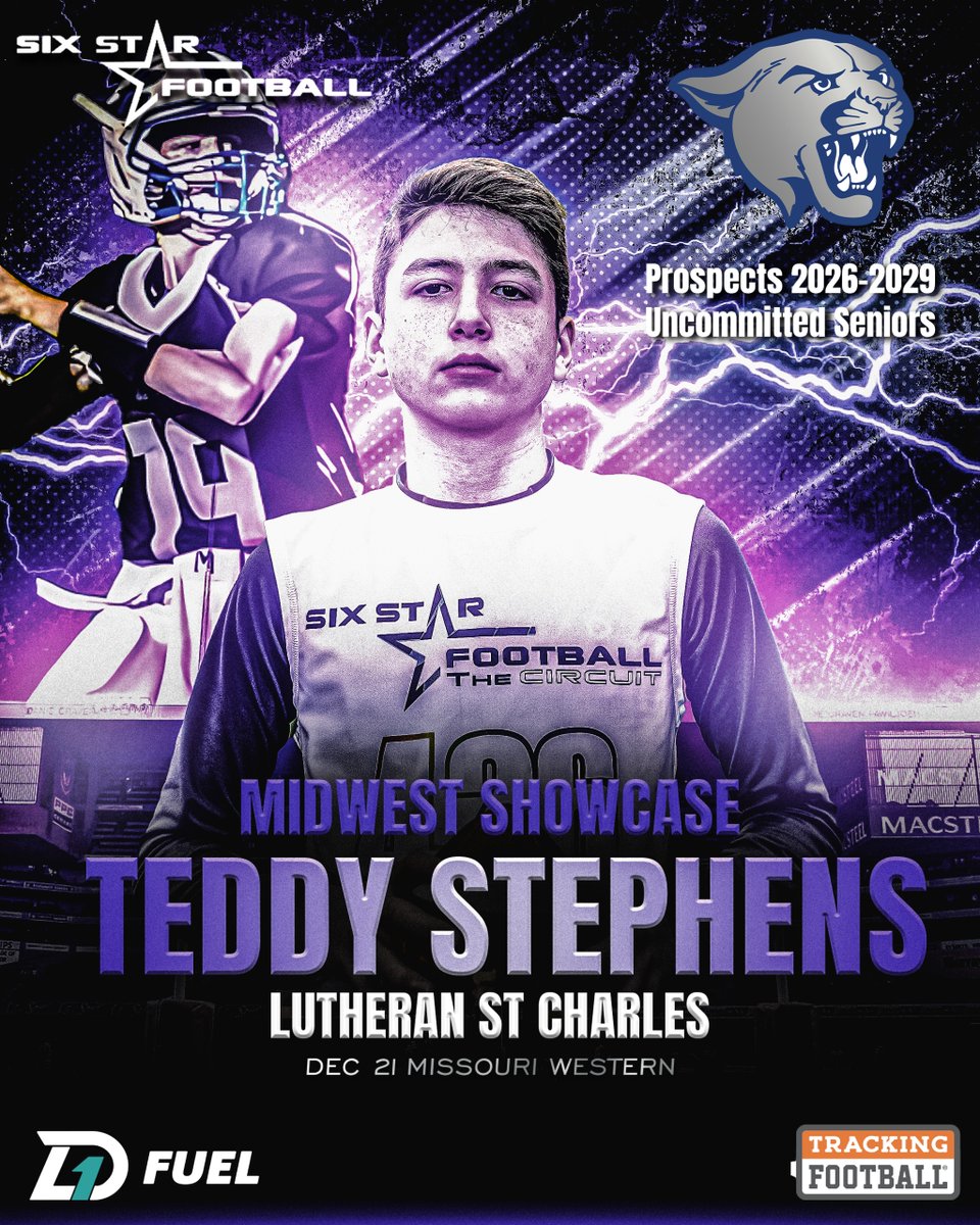 MIDWEST SHOWCASE | Teddy Stephens

5’11  |  QB  |  2028  |  Lutheran St Charles (MO) | <a href="/teddyqb18/">Teddy Stephens</a>

⭐ Excited to announce rising prospect Teddy Stephens will be RETURNING to the Midwest Showcase!

📆Dec 21
📍Missouri Western

REGISTER/INFO ➡️sixstarfootball.com/six-star-footb…