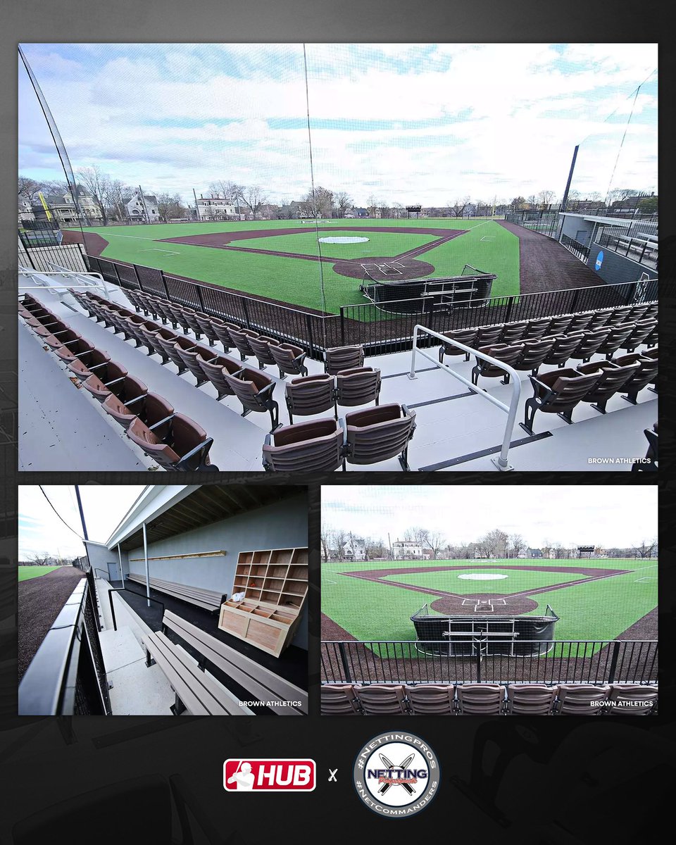 CollegeBSBHub's tweet photo. #FacilityFriday presented by @NettingPros is Attanasio Family Field at Murray Stadium, home of @BrownU_Baseball! https://t.co/yrTipdoNra