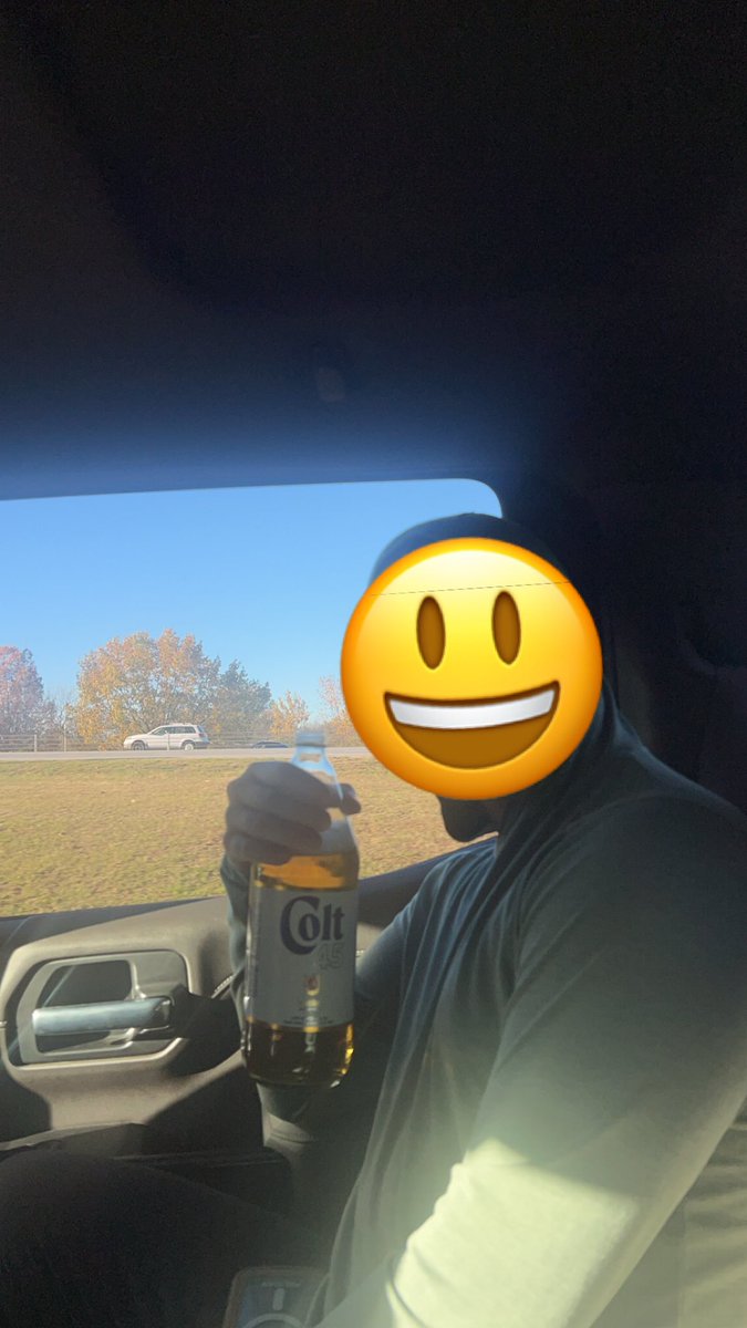 JohnHancock4269's tweet photo. Some black guy gave me this outside of the gas station, think he stole it. #cheers https://t.co/C3WGS9lhsC