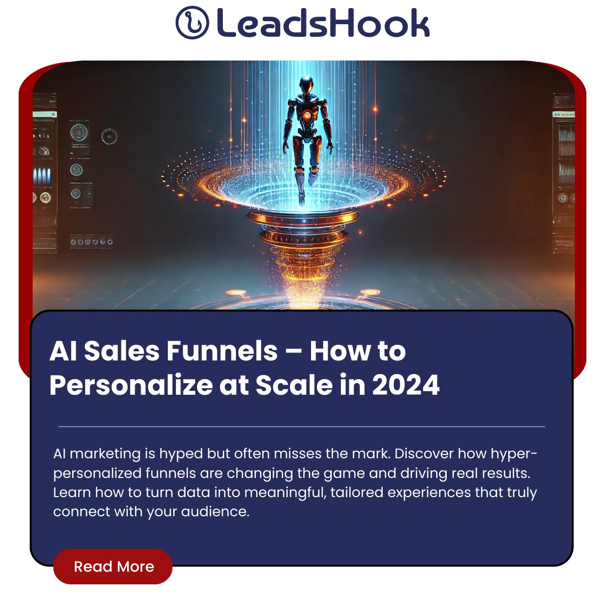 LeadsHook's tweet photo. Want to elevate your marketing game? 🌟 Learn how AI Sales Funnels are reshaping personalization at scale. Check it out:
👉 https://t.co/GKz04O2AuD
#AI #SalesFunnels #MarketingTrends #Personalization https://t.co/eGCWVBQ6zy