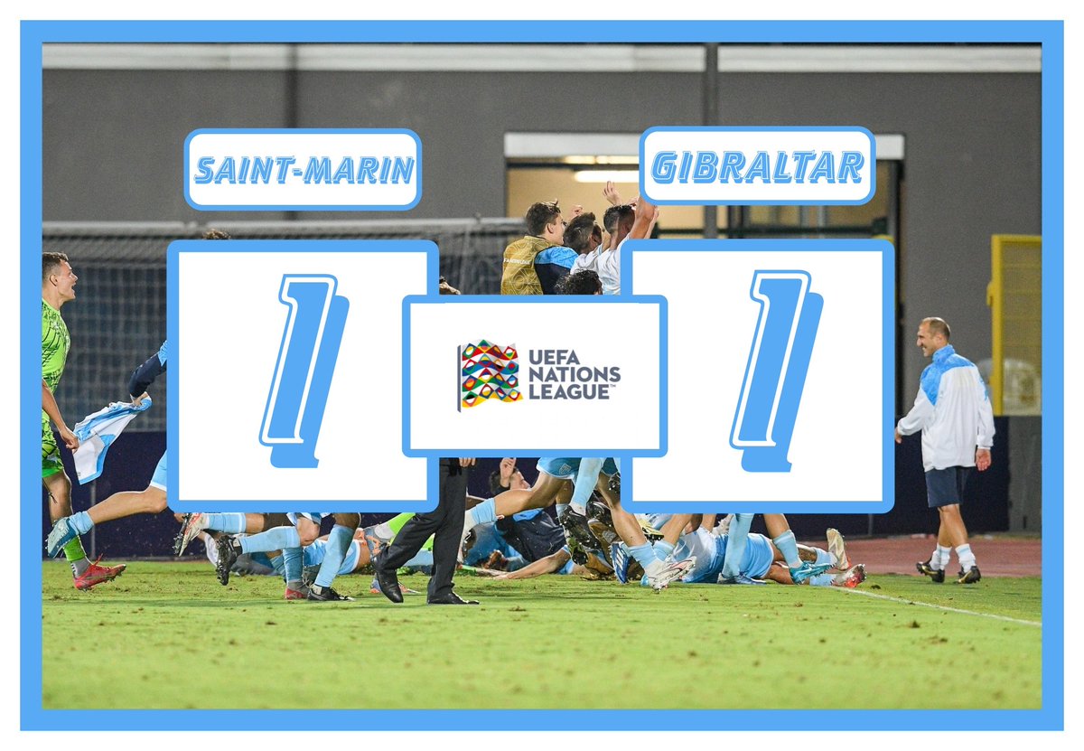 SaintmarinF's tweet photo. ET C'EST TERMINÉ À SERRAVALLE, SAINT-MARIN PEUT ENCORE MONTER EN LIGUE C EN CAS DE VICTOIRE CONTRE LE LIECHTENSTEIN ALLEZZZ
SAINT-MARIN 🇸🇲 1-1 GIBRALTAR 🇬🇮
#ForzaTitani #SMRGIB #LDN https://t.co/CcfMHcvJnN