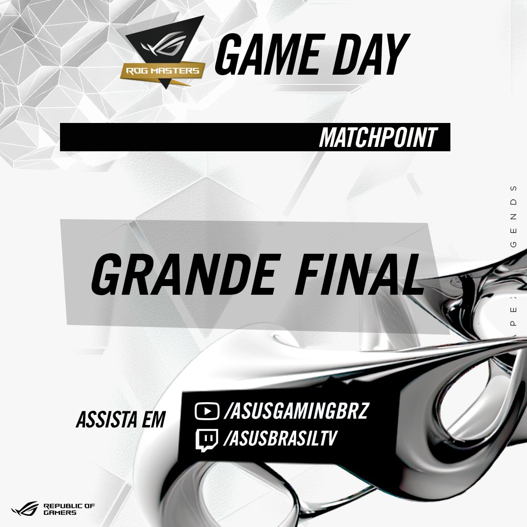 pOkizGames's tweet photo. Hoje é dia da GRANDE FINAL na ROG MASTERS!

Formato matchpoint, como de costume e 21 mil reais em jogo pra ser decidido nessa noite.

Os melhores times da América do Sul estão aqui, então BORAAAAAAAAAAAAAA QUE HOJE TEM!

https://t.co/q5Ch6J2Stg
https://t.co/e0hkXfSOz7 https://t.co/0WNG305lVc