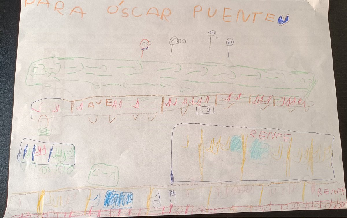 Y esto ya me ha rematado. Alex de 5 años y los trenes de Valencia. Me lo acaba de mandar mi cuñada. He tenido un cumpleaños estupendo. Gracias a todos por tanto apoyo.