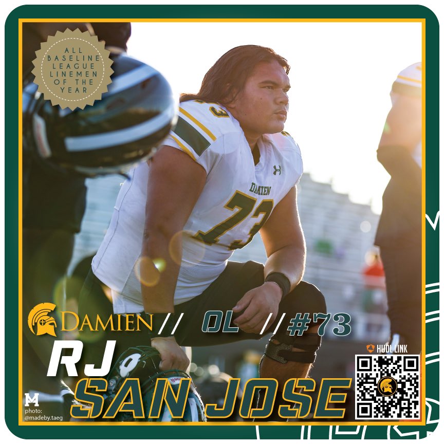 10HernandezM's tweet photo. One of the best finishers I’d had the pleasure to coach! This dude is a dog. Congrats @RJSanJose3 on being Linemen of the Year for the Baseline league! https://t.co/9vWKEFSapQ