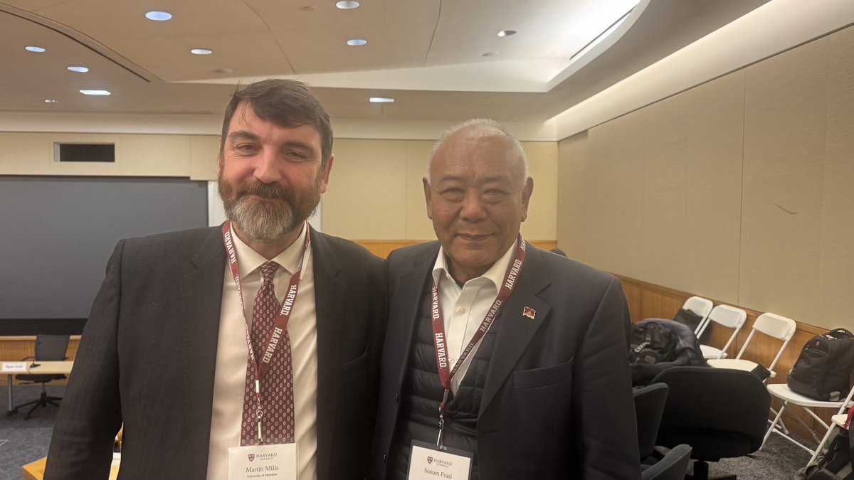 My great pleasure to meet my dear friend Martin Mills from Aberdeen University, Scotland at Harvard, USA where I am attending a conference relating to the reincarnation system in Tibetan Buddhism.