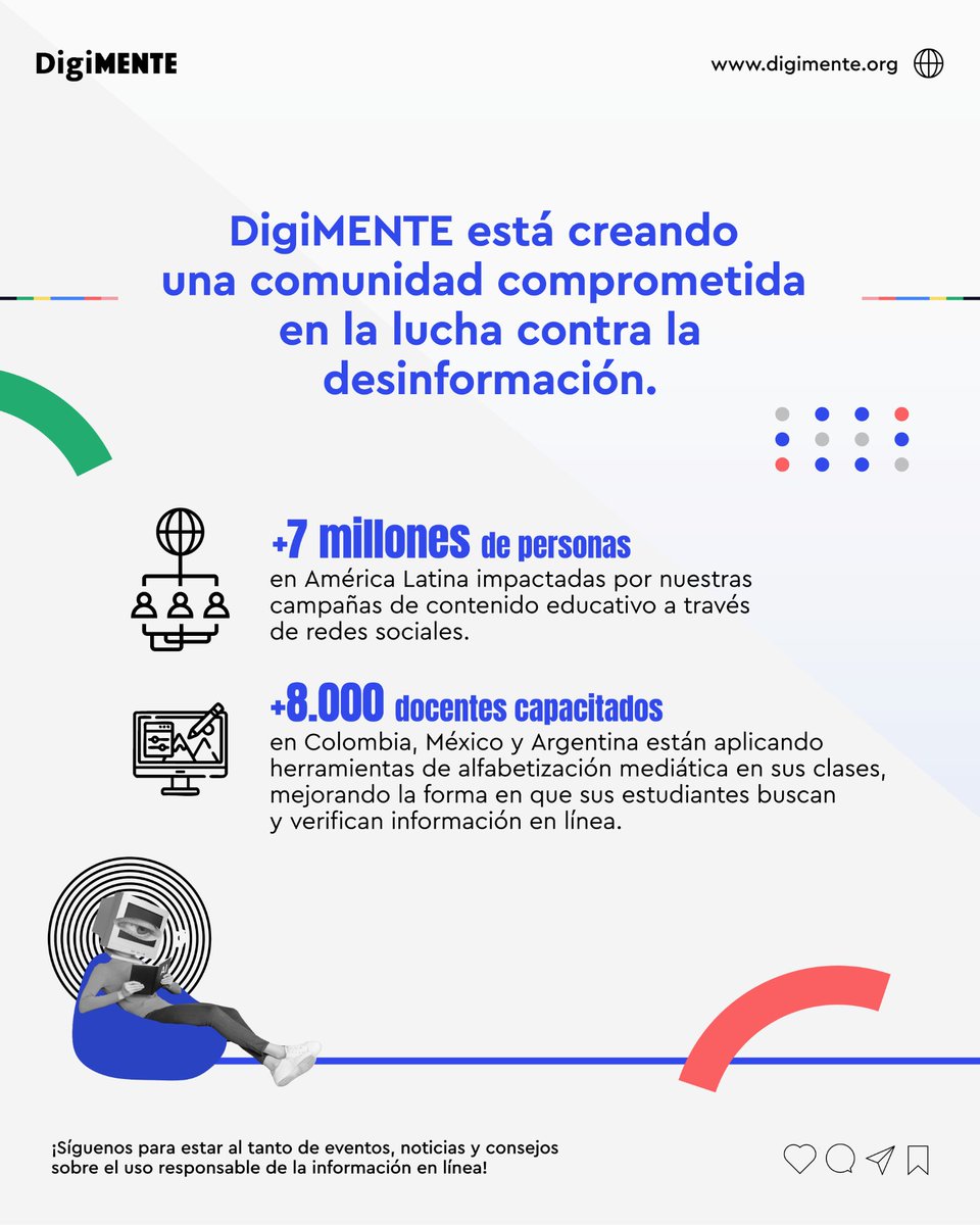 DigiMenteLAT's tweet photo. 🌟 Seguimos construyendo una comunidad comprometida en la lucha contra la desinformación. 💪

Queremos que tú también formes parte de esta iniciativa. 🤝 Únete a nosotros en este viaje hacia un futuro más informado y crítico.

Conoce más en https://t.co/Fm8sxE4T91 💻✨ https://t.co/cknituExIH