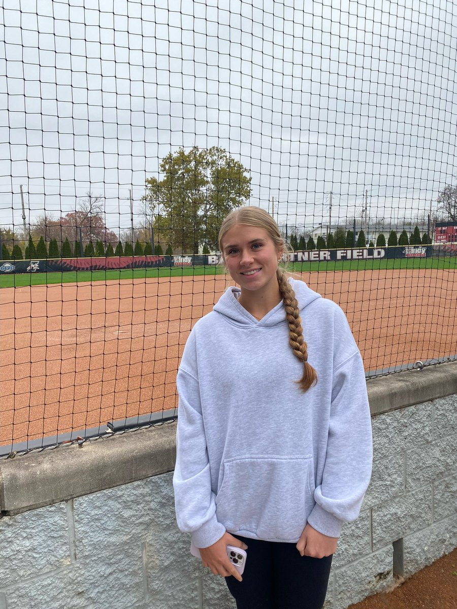 Had a great visit today with <a href="/UIndySoftball/">UIndy Softball</a>! Thank you so much Coach Frost and <a href="/coachferrell15/">Ben Ferrell</a> for an amazing day! I absolutely loved the campus and environment. Go Greyhounds!!