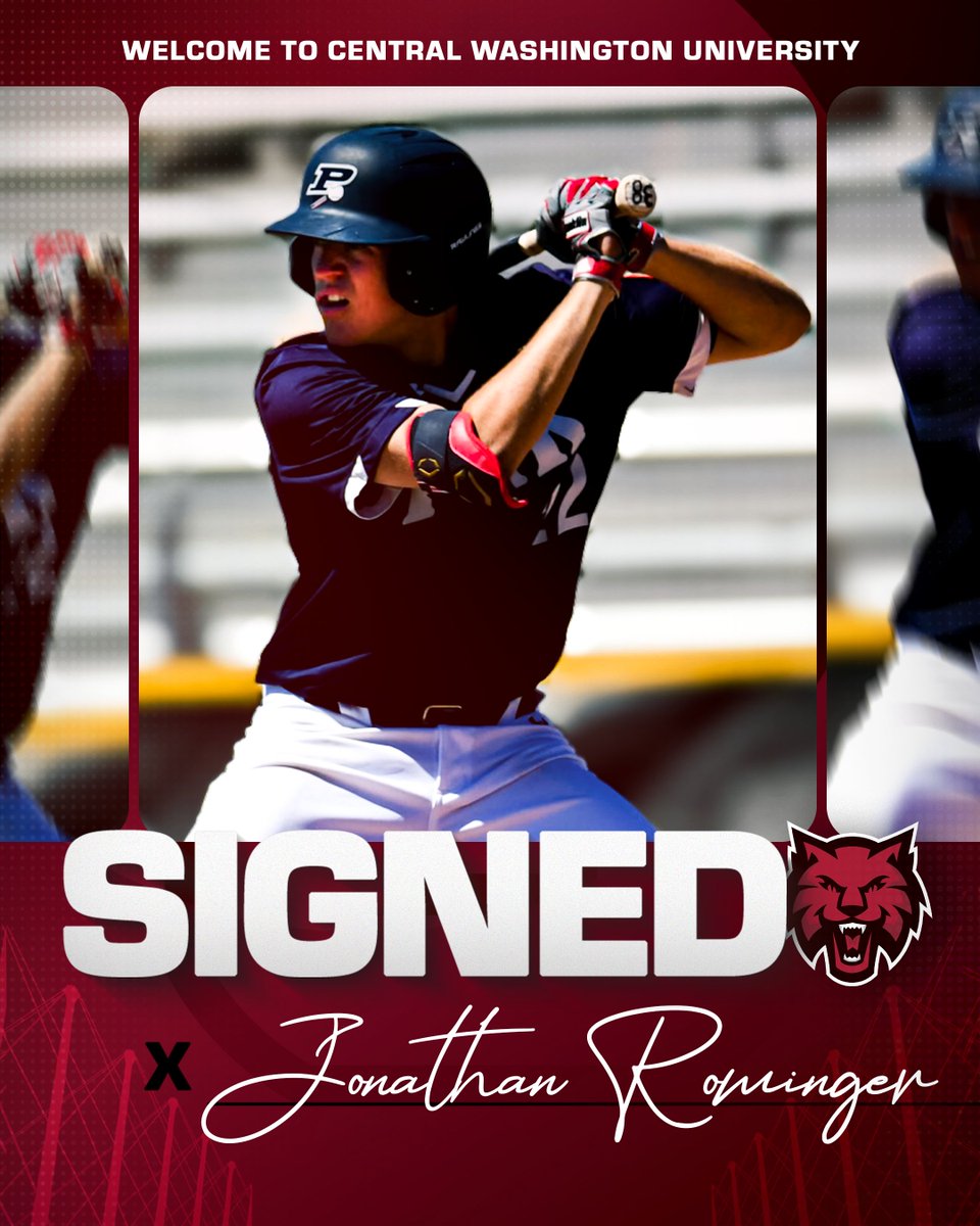 Ellensburg native Jonathan Rominger is staying home to play! Congrats to our first signee of class of 25'⚾️
#ReignCrimson