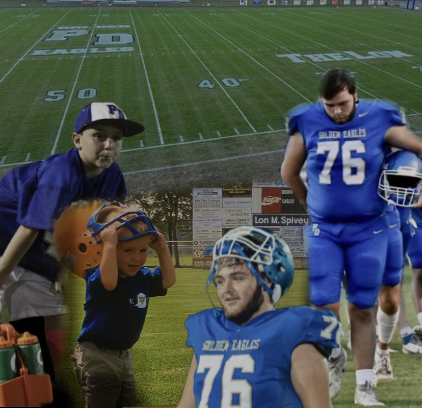 He has grown up on this field and will play his final game on it tonight. Proud of you! <a href="/hayden_spivey/">Hayden Spivey</a> I Love you!