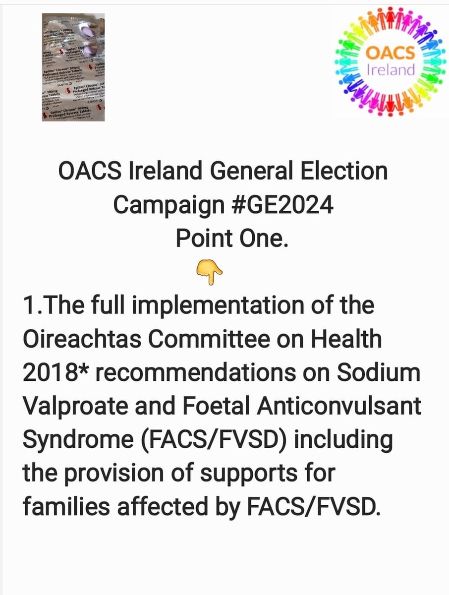 oacsireland's tweet photo. @Anitafacs @karen_keely @SimonHarrisTD @DonnellyStephen @roinnslainte #GE2024 6 years on from the #health committee on #FACS #FVSD. #oireachtas https://t.co/GE4NwNvmlH