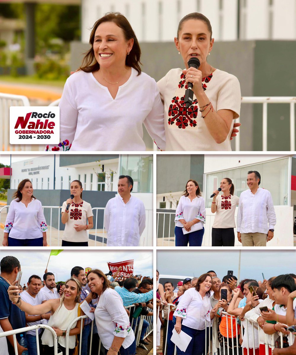 rocionahle's tweet photo. Junto con nuestra presidenta @ClaudiaShein 🇲🇽 y el gobernador @CuitlahuacGJ, supervisamos el hospital de la comunidad de Nautla, 'Dr. Gerardo Díaz Morales' 🏥. Seguimos transformando Veracruz para el bienestar y el desarrollo de todo nuestro pueblo. https://t.co/yFUuTbYEDz