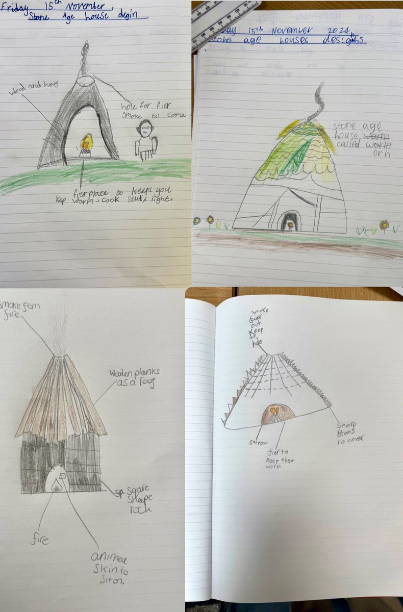 In D&amp;T, the children created detailed drawings of Stone Age homes, marking a great start to our new topic. We can’t wait to bring these designs to life in the coming weeks! <a href="/HeadBeechfield/">HeadBeechfield</a> <a href="/BFS_Watford/">Beechfield School</a>