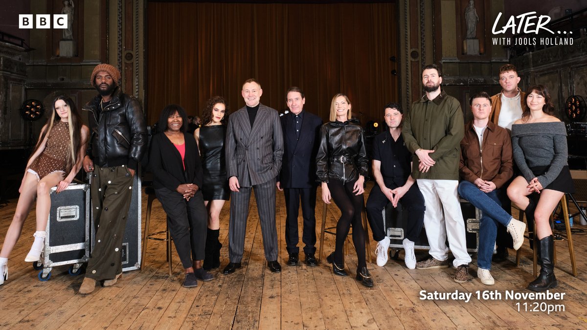 Later...with Jools Holland on BBC Two (@bbclater) on Twitter photo Join us this evening at 11:20pm on <a href="/BBCTwo/">BBC Two</a> & <a href="/BBCiPlayer/">BBC iPlayer</a> as <a href="/thecourteeners/">Courteeners</a> and <a href="/rosielowemusic/">Rosie Lowe</a> make their Later… debuts on the show and we welcome back <a href="/DavidGray/">David Gray</a>, <a href="/GaryClarkJr/">Gary Clark Jr</a> and <a href="/BiigPiigMusic/">Biig Piig</a> 💖
You’re in for a treat! 😍 Join us this evening at 11:20pm on <a href="/BBCTwo/">BBC Two</a> & <a href="/BBCiPlayer/">BBC iPlayer</a> as <a href="/thecourteeners/">Courteeners</a> and <a href="/rosielowemusic/">Rosie Lowe</a> make their Later… debuts on the show and we welcome back <a href="/DavidGray/">David Gray</a>, <a href="/GaryClarkJr/">Gary Clark Jr</a> and <a href="/BiigPiigMusic/">Biig Piig</a> 💖
You’re in for a treat! 😍