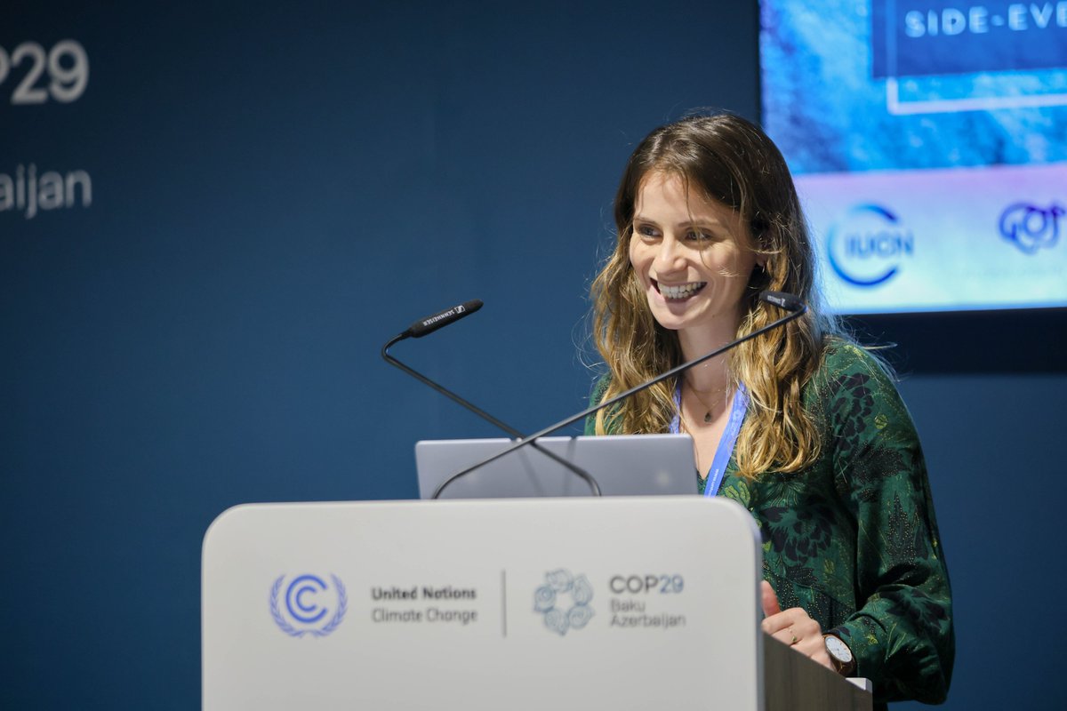 IISD_ENB's tweet photo. In opening remarks, Marine Lecerf, @ocean_climate, pointed out that parties can submit more ambitious Nationally Determined Contributions (NDCs) in the next round of NDCs and integrate new ocean measures or reinforce current ones. https://t.co/wkeGihXWfg