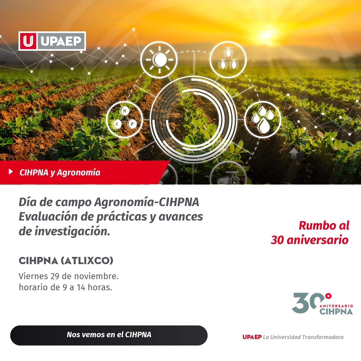UPAEP's tweet photo. 🚜🔬 En el CIHPNA, nuestros estudiantes, investigadores y docentes trabajan juntos para desarrollar proyectos de alto impacto en horticultura y plantas nativas. 

#InvestigaciónUPAEP #Agronomía #CIHPNA https://t.co/rMdy9jL29m