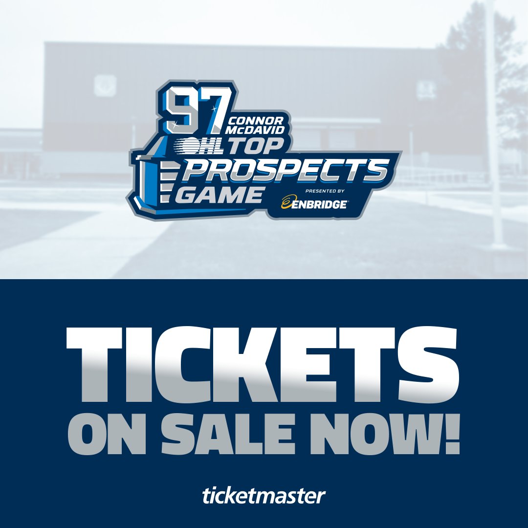 BulldogsOHL's tweet photo. Tickets for the inaugural Connor McDavid @OHLHockey #OHLTopProspects Game presented by @enbridgegas are ON SALE NOW! Get your tickets to see the top NHL Draft prospects in the league play at the Civic Centre on January 15th, 2025! Tickets are available at https://t.co/9FjrxXtf1f. https://t.co/dmS21WvRKq