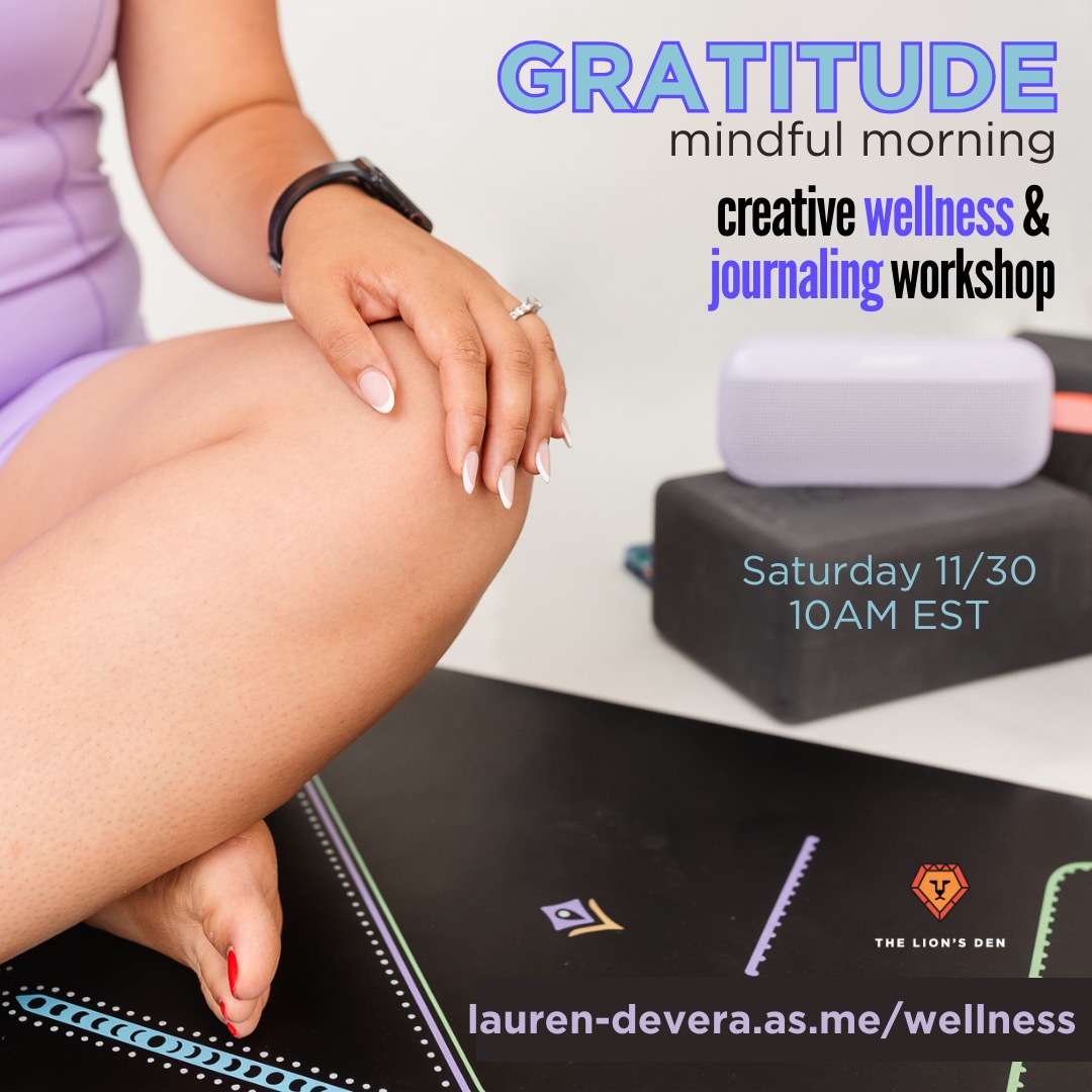thelaurendevera's tweet photo. Looking to re-establish your mindfulness practice? Want a motivation to rise early and engage in self-care alongside others? Join my monthly event, Mindful Morning!

Looking forward to seeing you on Saturday, November 30, at 10 AM EST on Zoom. https://t.co/rFvGC6BR3g to register! https://t.co/ssmqU2mQTO