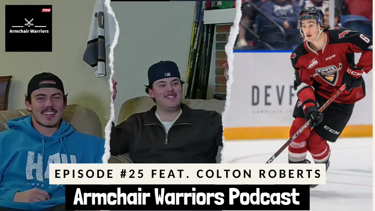 This week the boys are joined by San Jose Sharks prospect and Vancouver Giants Defenceman Colton Roberts! As well NCAA/WHL talk and Team Canada mock roster!
Live on all platforms!!