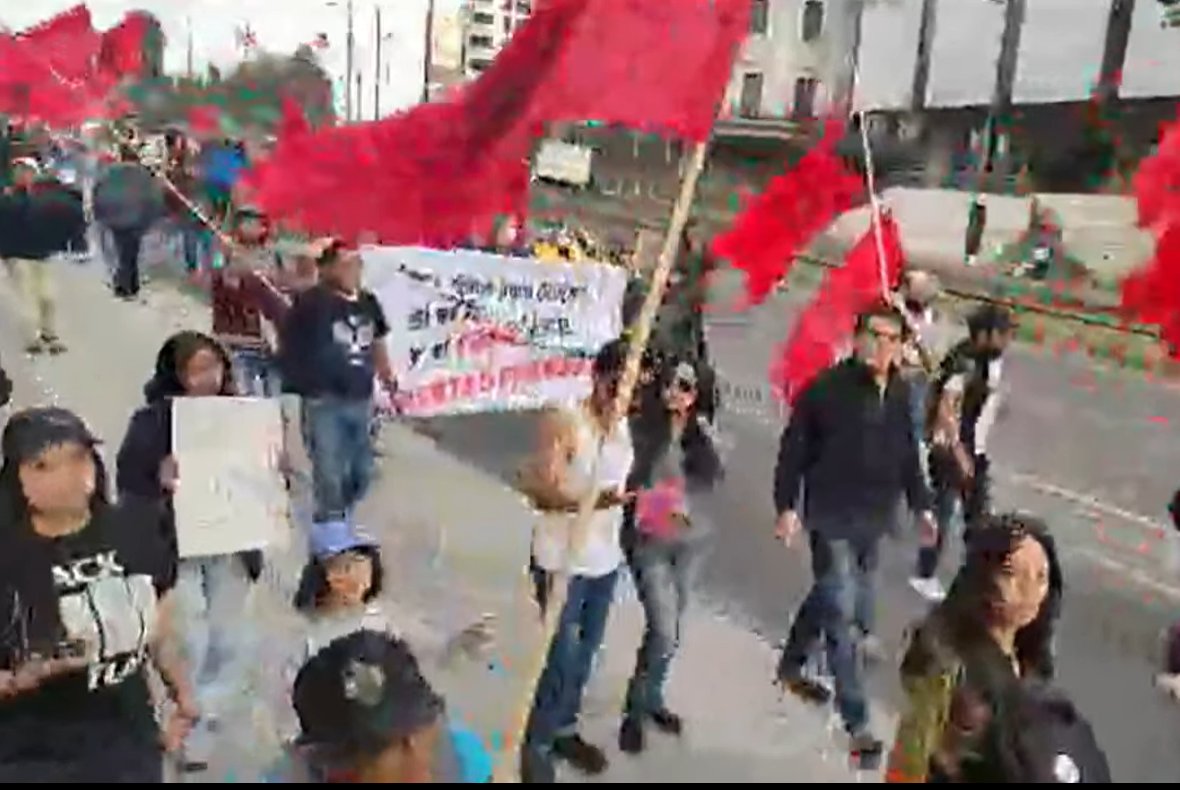 wambraEc's tweet photo. En esta movilización del #15DeNoviembre se escuchan varias demandas por parte de organizaciones de mujeres ante la violencia de género, la calidad de vida, el extractivismo en los territorios. 

#Quito 
#Movilización https://t.co/4Ok0TDvfJW