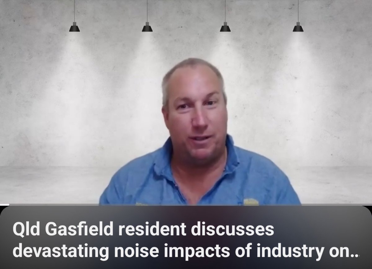 The way in which landholders have been treated in the rapid and reckless expansion of coal seam gas extraction in Qld for the profits of overseas companies is a national disgrace.

Please listen to Mr Nothdurft's (Nood's) heart-rending testimony about the noise impacts of the Qld