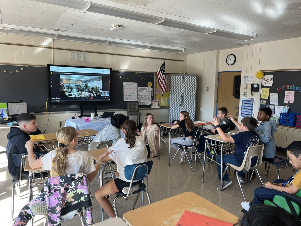 VWLibrarian1's tweet image. Mrs. Holst’s @vwmrsholst classes participating in the #GlobalReadAloud. Mystery Meet with students in other states and countries! @LisaFipps @WCSDEmpowers @JennySchinella