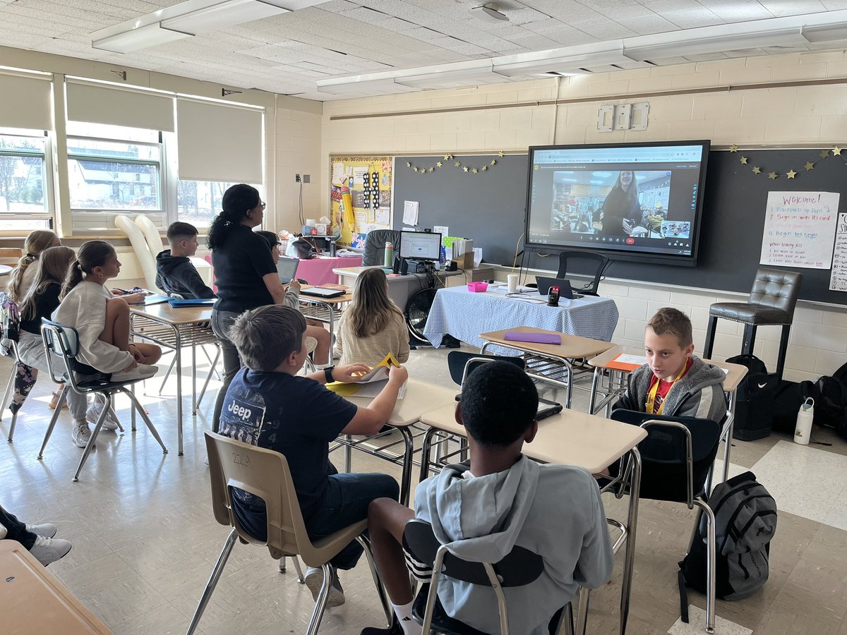 VWLibrarian1's tweet image. Mrs. Holst’s @vwmrsholst classes participating in the #GlobalReadAloud. Mystery Meet with students in other states and countries! @LisaFipps @WCSDEmpowers @JennySchinella