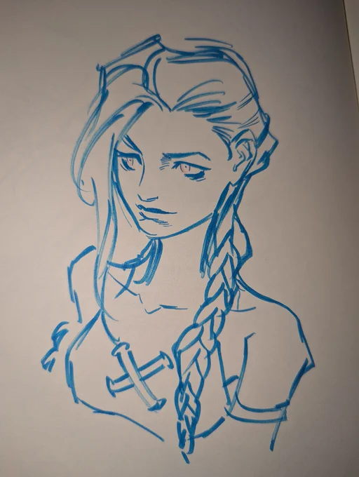 Warm up sketch#jinx#Arcane 