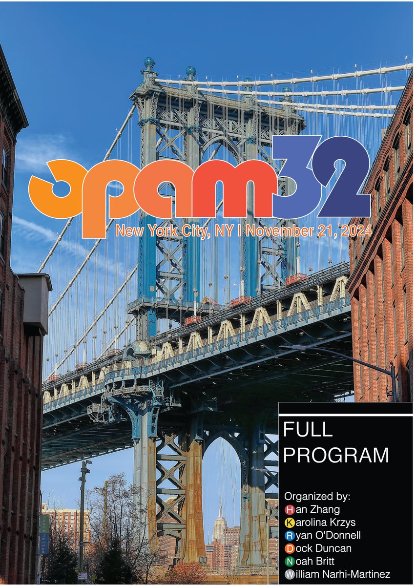 OPAMconference's tweet image. OPAM 32 is less than one week away! And you can see the full abstract booklet here! opam.net/wp-content/upl…
