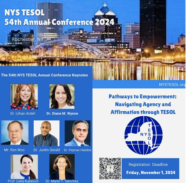 It was a wonderful day connecting with <a href="/elprograms/">English Language Programs</a> staff  and look forward to presenting tomorrow!
<a href="/nystesol/">NYS TESOL</a> <a href="/elprograms/">English Language Programs</a> #TESOL #elt #tesolteacher #tesol #conference