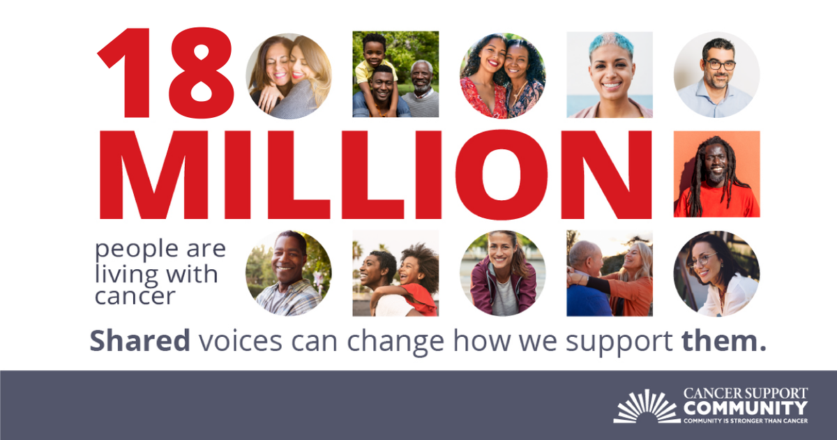 Cancer Support Community understands the burden of cancer and strives to ensure that nobody faces cancer alone. Share your unique cancer experience with us by joining the #CancerExperienceRegistry at cancerexperienceregistry.org/bliss
#CancerSupport #CancerPatient #Caregiver #CancerResearch