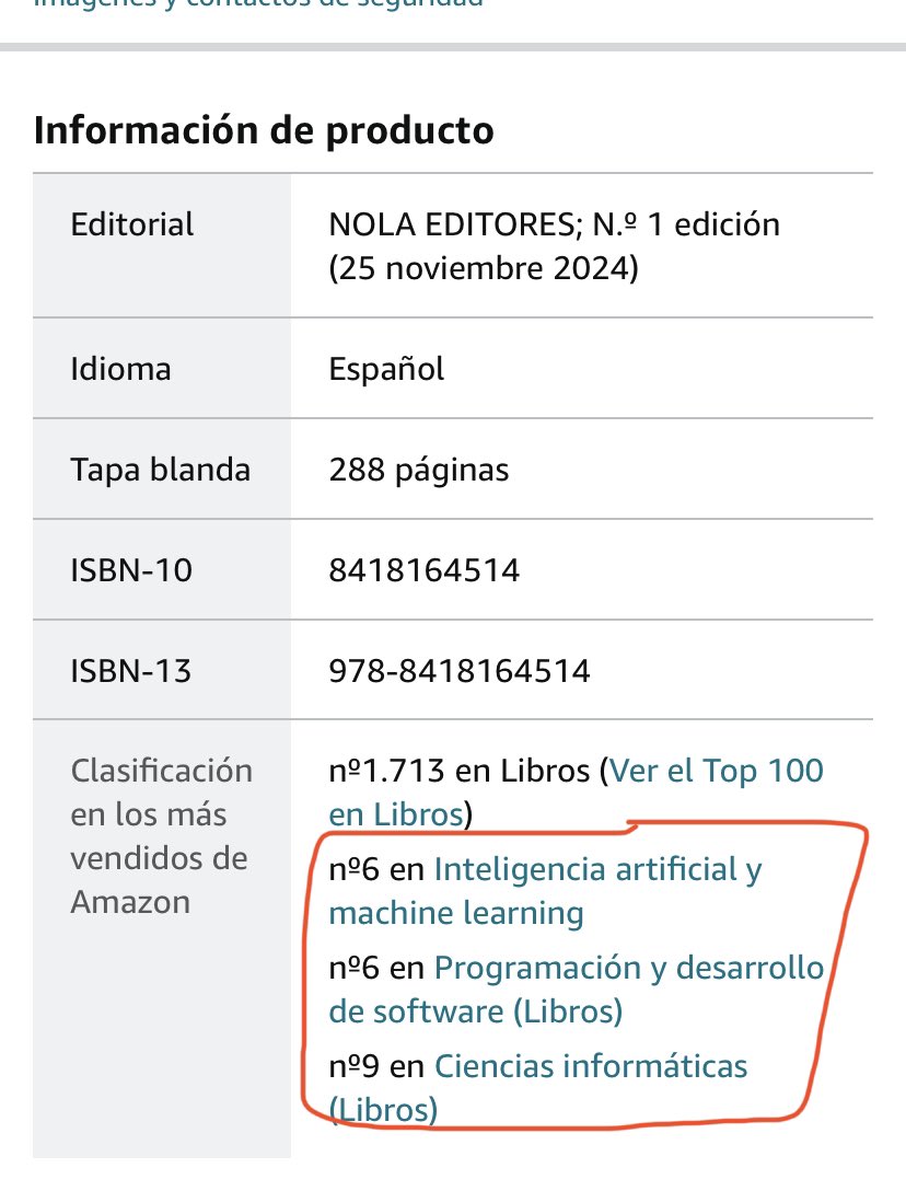 nolaeditores's tweet photo. No ha pasado ni 24 horas y EL LIBRO de la #TRG24 ya está (en preventa) en el top 10 de sus categorías 😳😳🤩🤩 en @AmazonNewsES ¿lo empujáis un poquito más? ¡Mil gracias! @david_bonilla @JaimeObregon @HugoTobio https://t.co/qoU9fjZHKw https://t.co/S19OEFNuDg