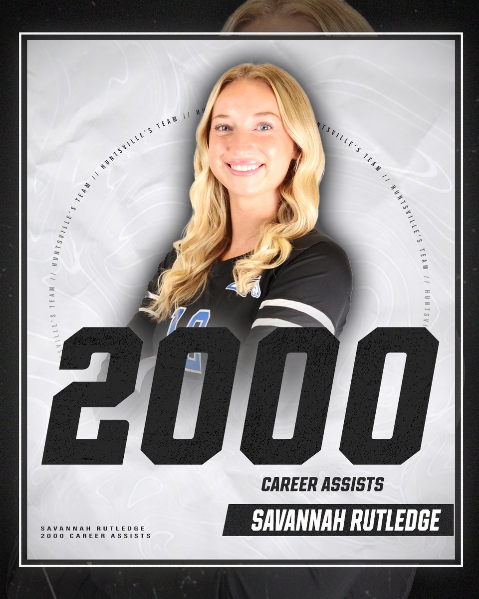 UAHChargers's tweet photo. Congratulations to Savannah Rutledge on eclipsing 2000 assists in her career!

@UAHVolleyball https://t.co/lSWmuVD7DX