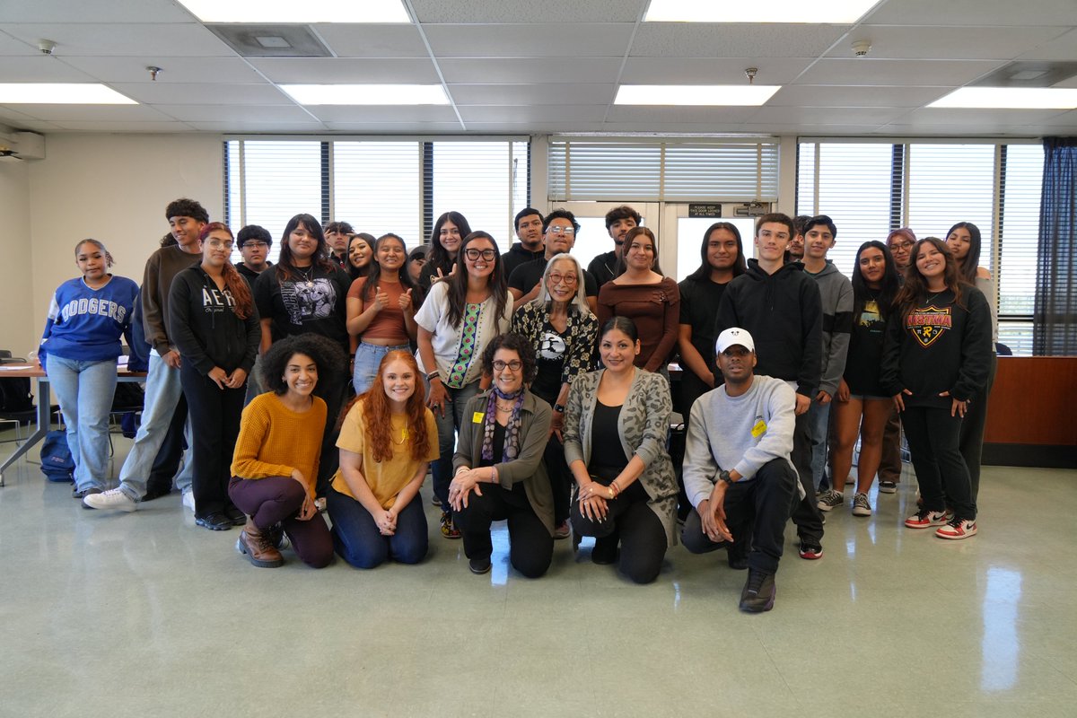 aboutpd's tweet photo. Empowering changemakers at @mstmaatroosevelt! 💥 Students in our 2024 Social Justice Residency are creating plays inspired by East LA history &amp; legends like Nobuko Miyamoto, founder of of Great Leap Dance. 🎭✨ Performance Feb 7!! #YouthEmpowerment #SocialJustice https://t.co/N7r4W53BGY