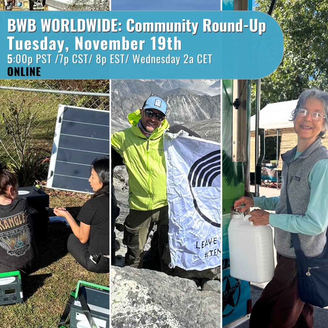 Join us on Tuesday, November 19th, 5p PST / 7p CST/ 8p EST/ Wednesday 2a CET for the BWB Worldwide Call: A Community Roundup

Reserve your spot: here.burningman.org/event/BWB-Worl…