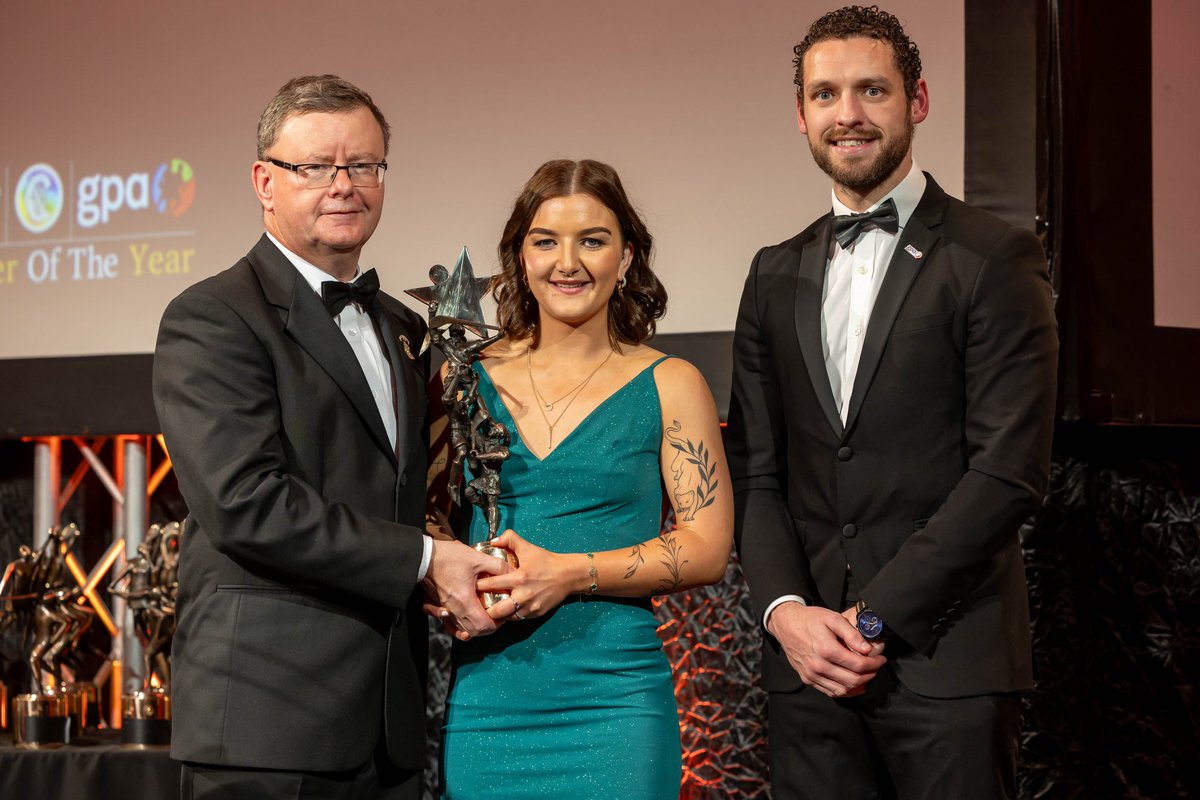 Congratulations to <a href="/CorkCamogie/">OfficialCorkCamogie</a>’s Laura Hayes the <a href="/PwCIreland/">PwC Ireland</a> GPA Senior Camogie Player of the Year.

Congratulations too to <a href="/KilkennyCamogie/">Kilkenny Camogie</a>’s Danielle Morrissey and Laois’s Clodagh Tynan on winning the intermediate and premier junior awards.

<a href="/OfficialCamogie/">The Camogie Association</a> 
<a href="/TomParsons_8/">Tom Parsons</a>