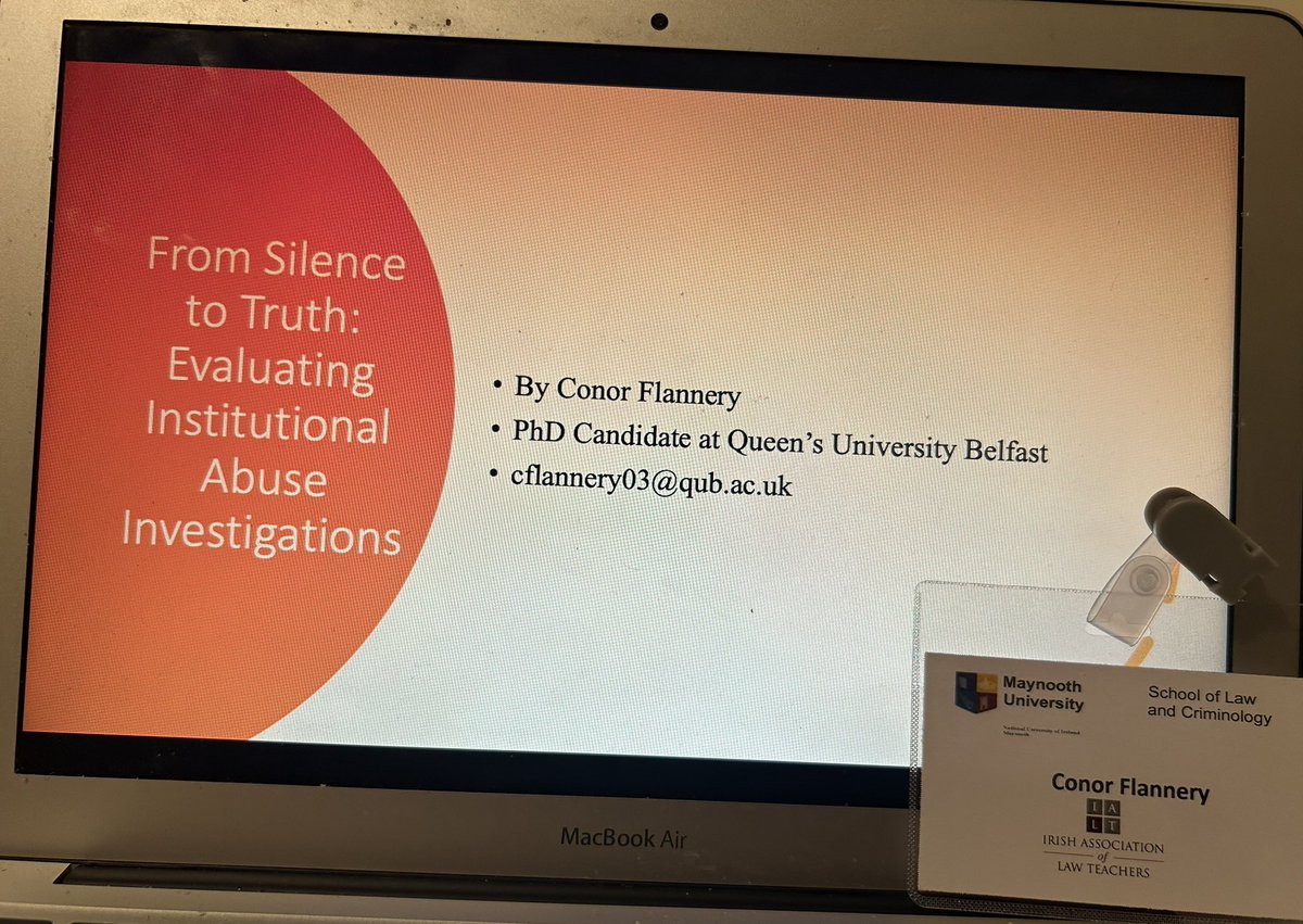 Delighted to have presented at the <a href="/law_IALT/">IALT</a> this year. It was great to make great connections and hear about some really interesting research. I look forward to the rest of the conference😀🎓🎓<a href="/qublawsrn/">QUB Law PhD Student Research Network (SRN)</a>