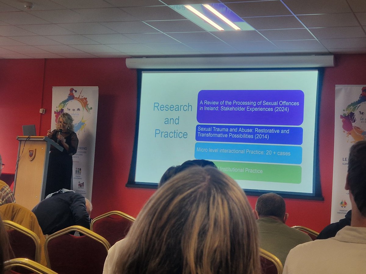 Martina Jordan (@martinajrp) on Twitter photo Well done <a href="/Le_Cheile/">Le Chéile Mentoring</a> on a great conference today, showcasing the power and potential of restorative justice. Great range of presenters, and a real buzz in the room. Well done <a href="/Le_Cheile/">Le Chéile Mentoring</a> on a great conference today, showcasing the power and potential of restorative justice. Great range of presenters, and a real buzz in the room.